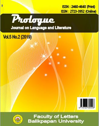 					View Vol. 5 No. 2 (2019): Prologue : Journal on Language and Literature
				